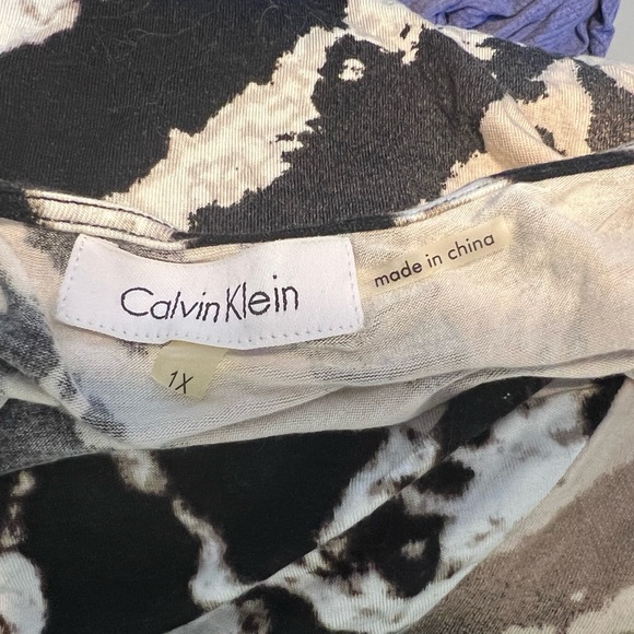 Calvin Klein 1X Cowl Neck Blouse, NWOT - Picture 3 of 10